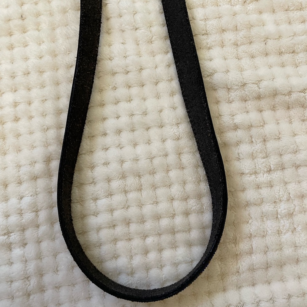 Lucky Brand blue and gold beaded leather belt size medium - Picture 8 of 8